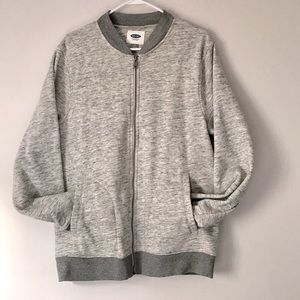 Old Navy Zip Sweater Gray size large